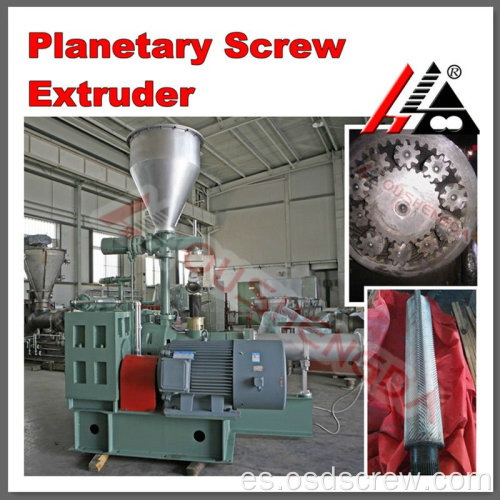 Extrusora de tornillo planetario de alto rendimiento para producción de plástico que hace perfil de tubería de PVC tornillo planetario